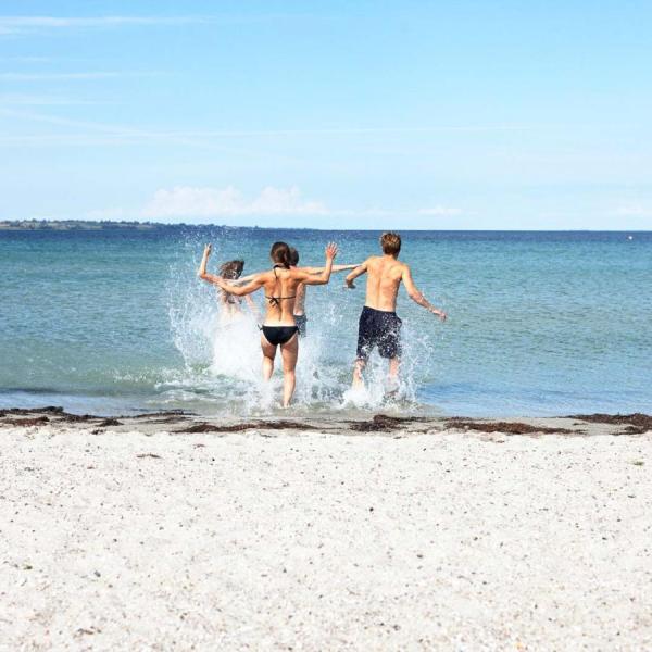 Venner på stranden