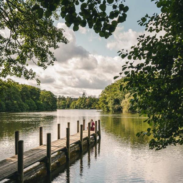 Outdoor chills in the lake district Denmark