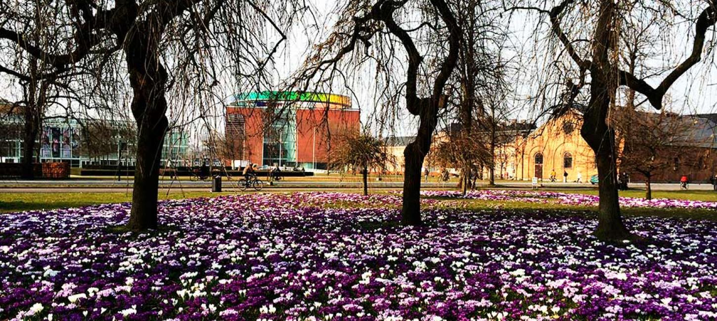 Rådhusparken med ARoS i baggrunden, Aarhus