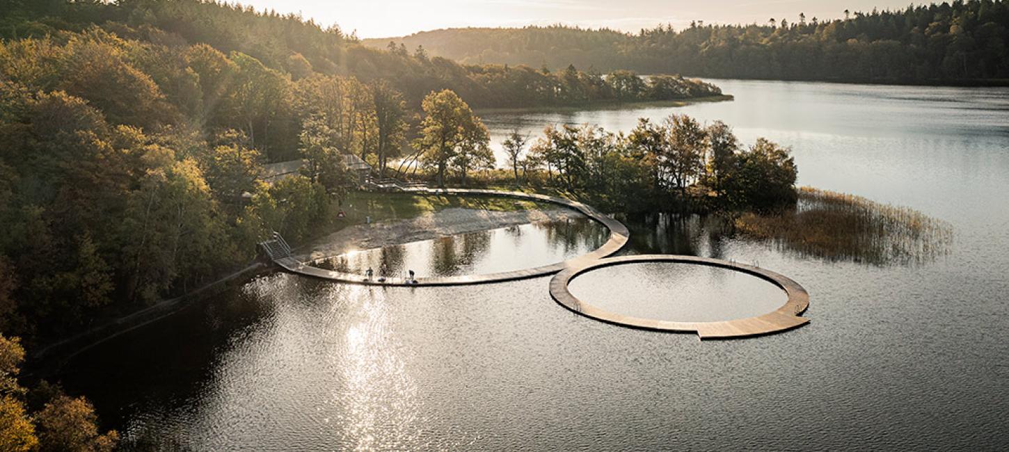 Vestre Søbad i Almindsø ved Silkeborg