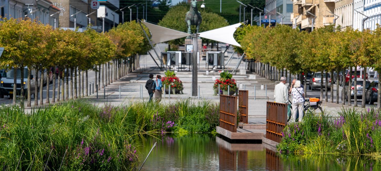 Østervold på en sommerdag i Randers