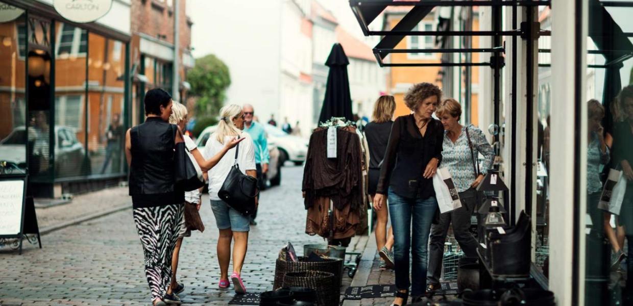 Einkaufen in Das Latiner-Viertel in Aarhus