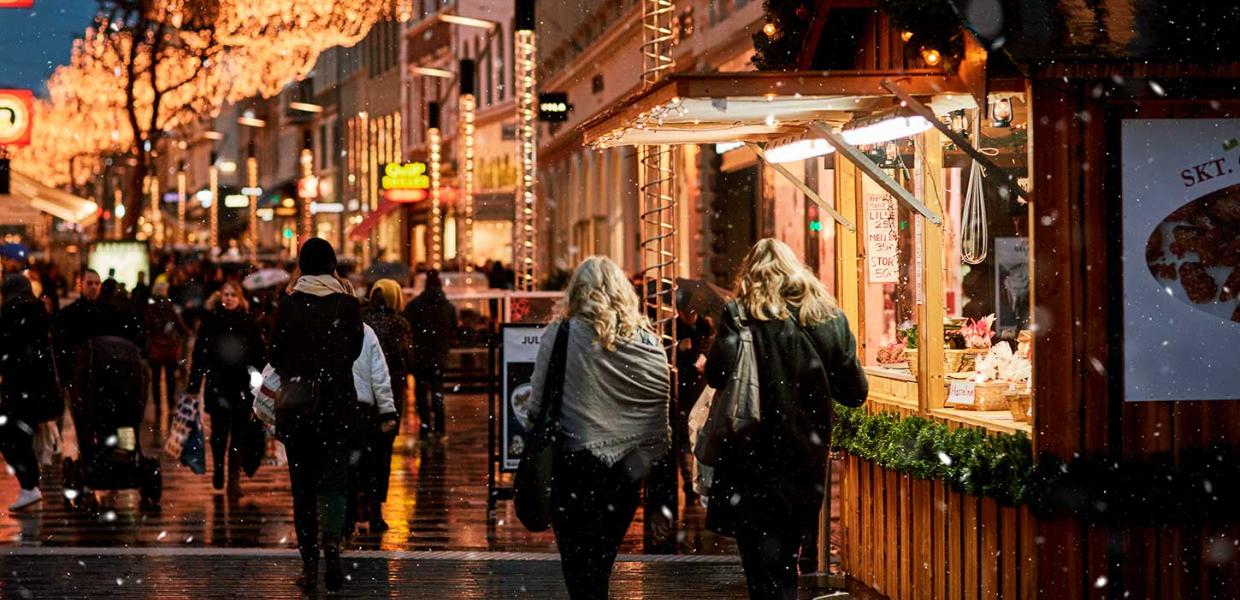 Julesne på Strøget i Aarhus