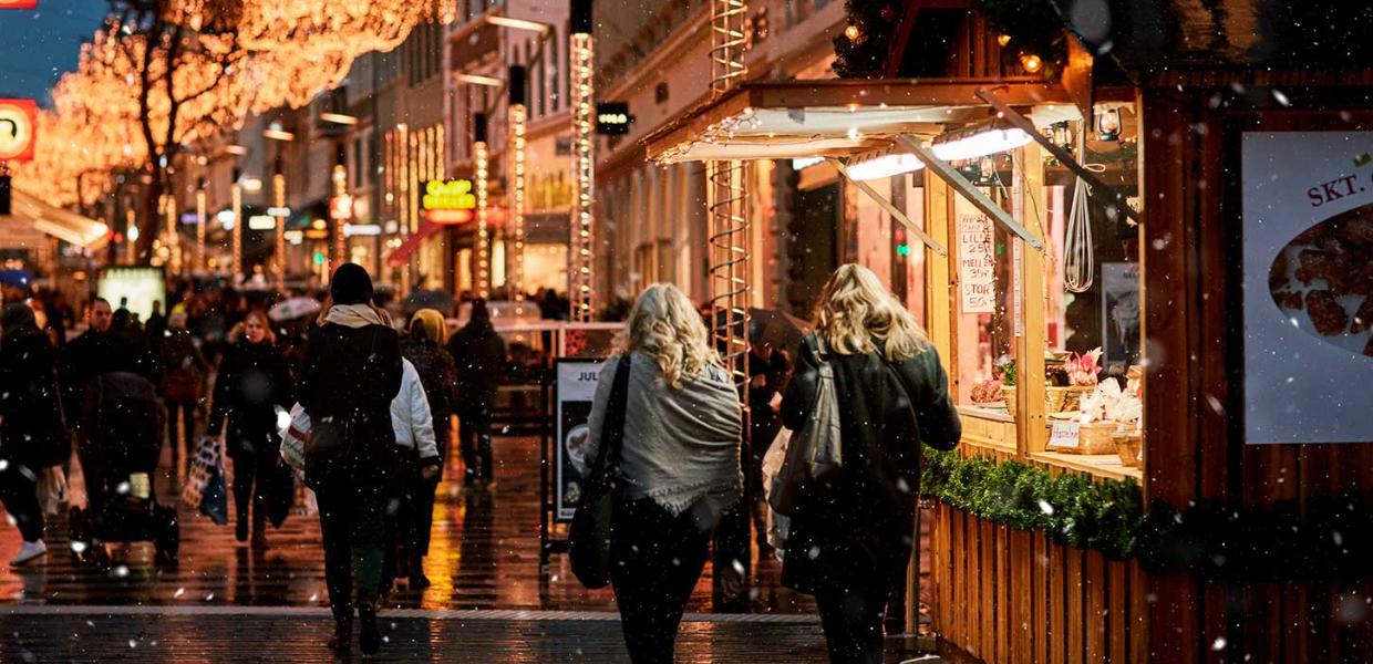 Julesne på Strøget i Aarhus