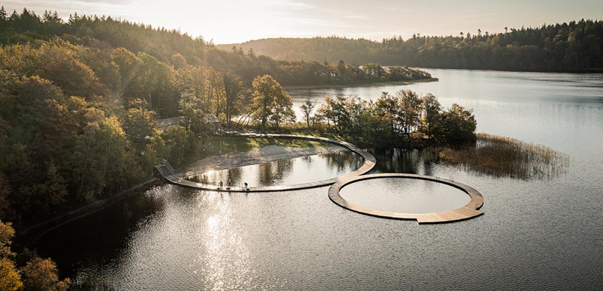 Vestre Søbad i Almindsø ved Silkeborg