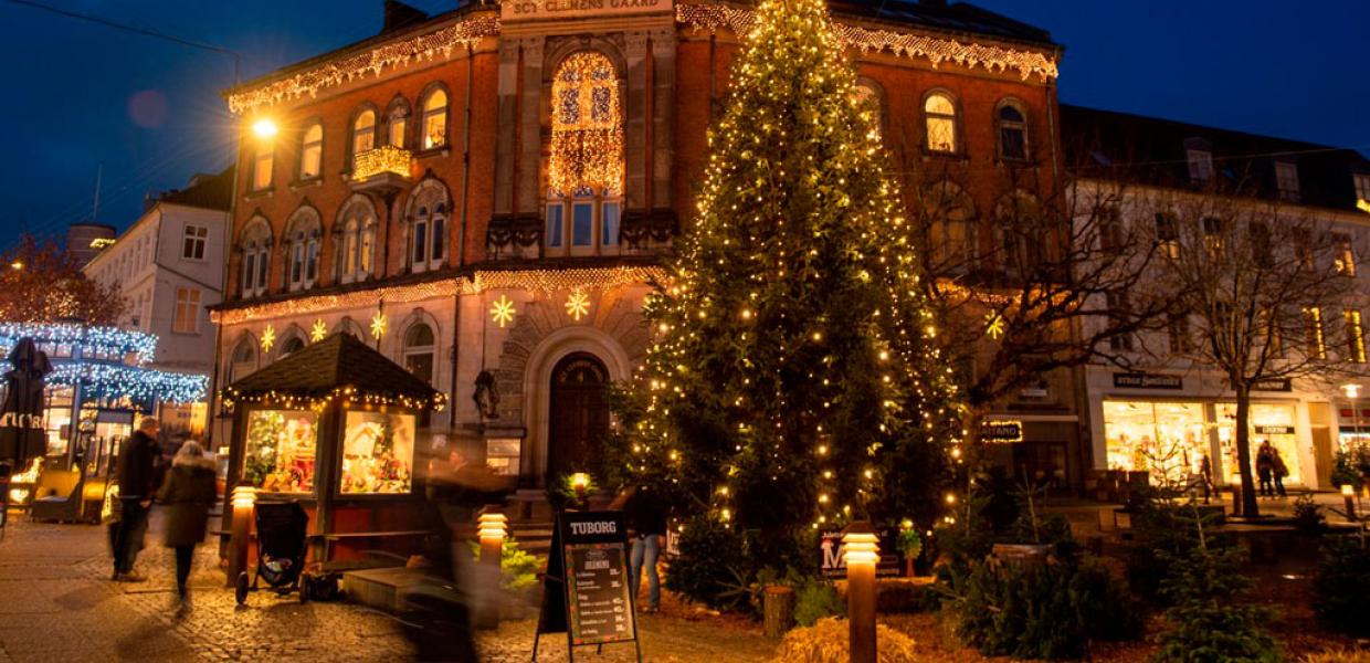 Julestemning på Rådhustorvet i Randers