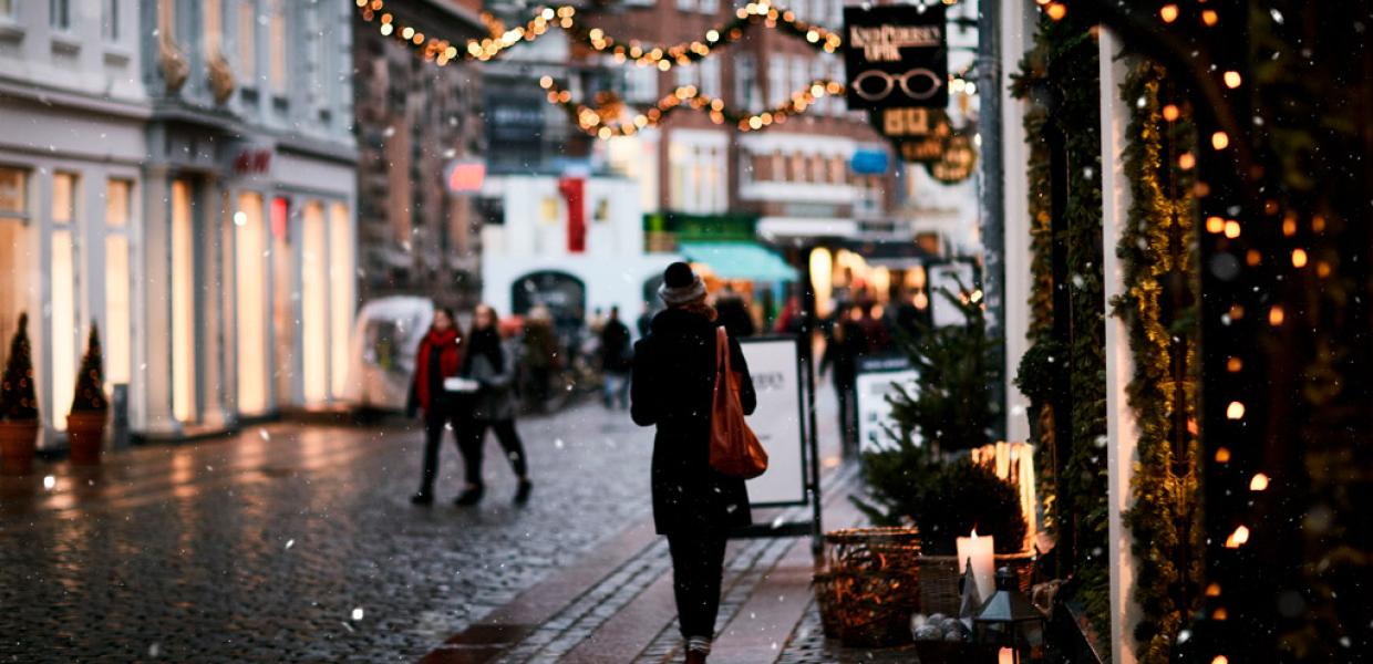 Juleshopping i Vestergade i Aarhus