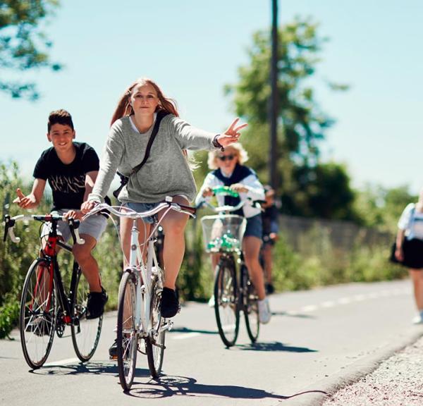 Mit dem Fahrrad in Risskov