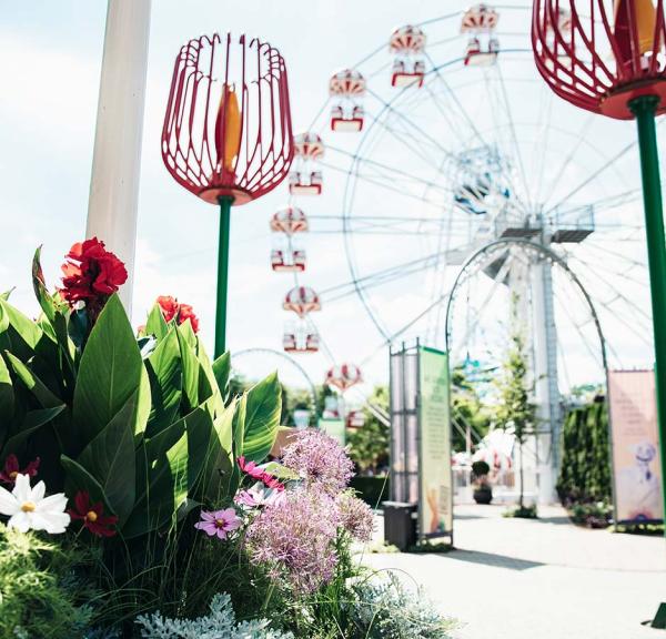 Blomsterfestival i Tivoli Friheden indgang