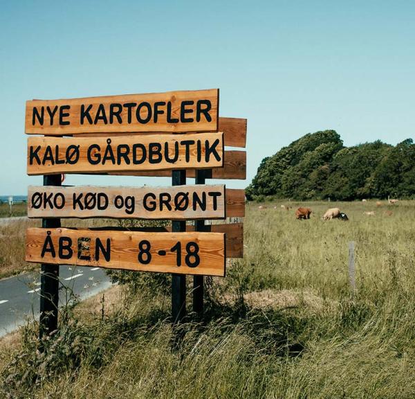 Kalø Gårdbutik auf Djursland - Bio-Fleisch und -Gemüse