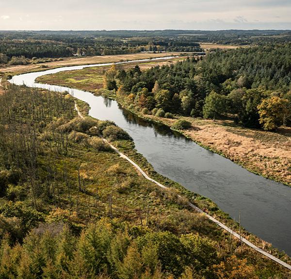Gudenå River and the Træksti