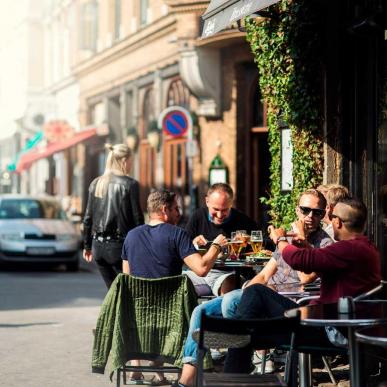 Hygge på café i centrum af Aarhus