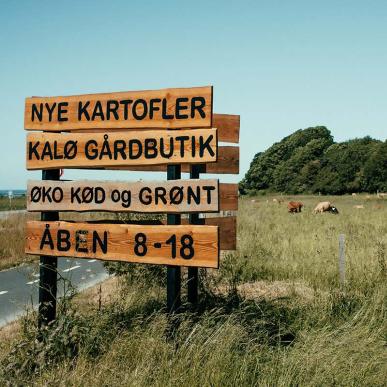 Kalø Gårdbutik auf Djursland - Bio-Fleisch und -Gemüse