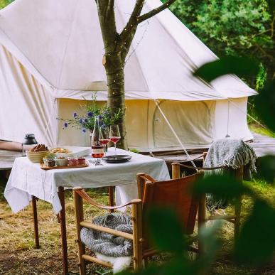 Glamping hos Cold Hand Winery ved Randers