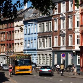 Stadtrundfahrt im Bus in Aarhus