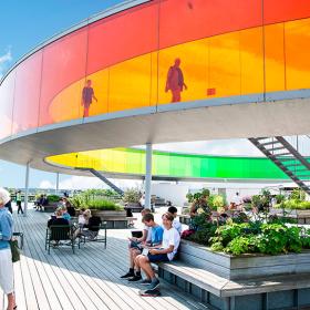 Your rainbow panorama auf dem Dach von ARoS Aarhus Kunstmuseum