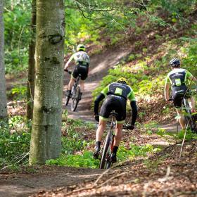 Mountainbike i Undallslund ved Viborg