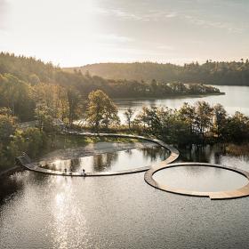 Vestre Søbad i Almindsø ved Silkeborg