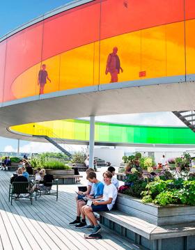 Your rainbow panorama auf dem Dach von ARoS Aarhus Kunstmuseum