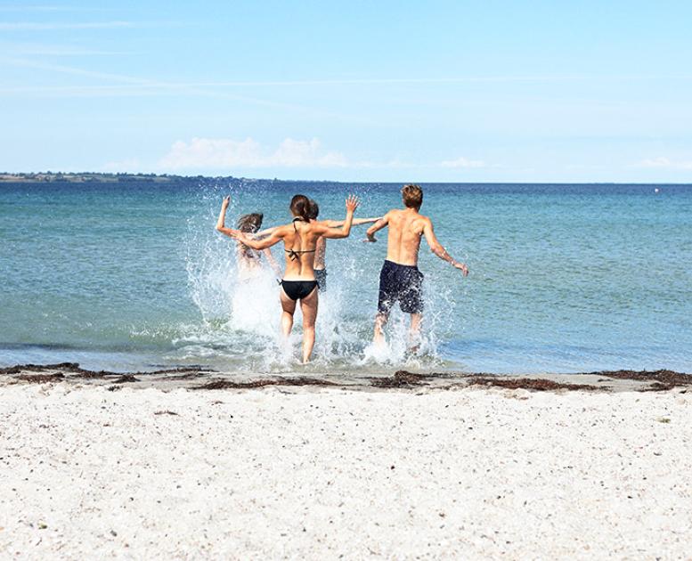 Schöner Sandstrand in Aarhus