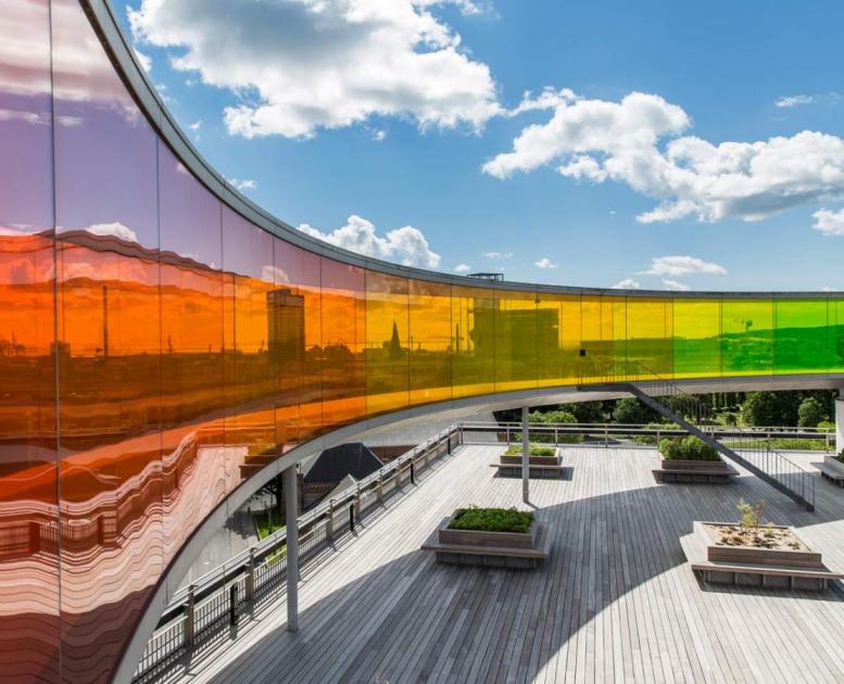 Your rainbow panorama auf dem Dach von ARoS Aarhus Kunstmuseum