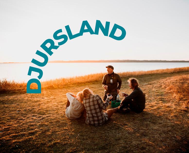 Solnedgang og familiehygge på Djursland