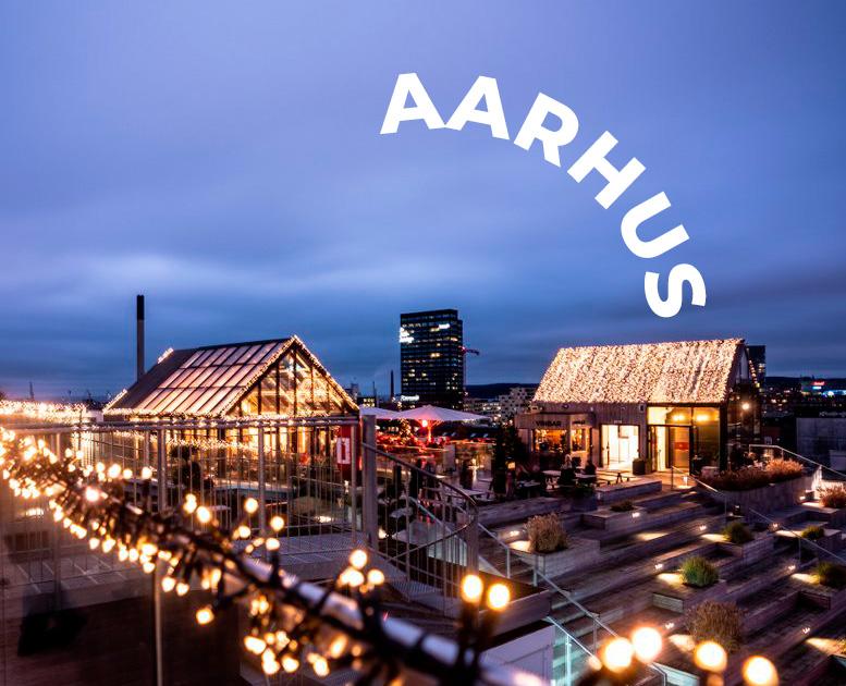 Rooftop in Aarhus on Christmas