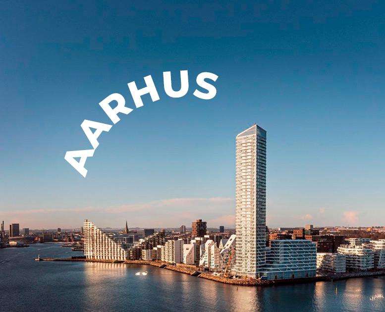 Lighthouse på Aarhus Ø med grafik