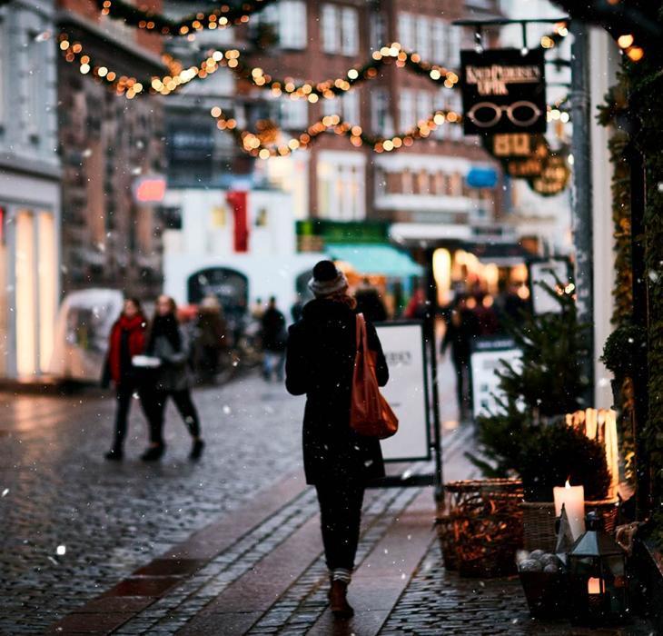 Juleshopping i Vestergade, Aarhus